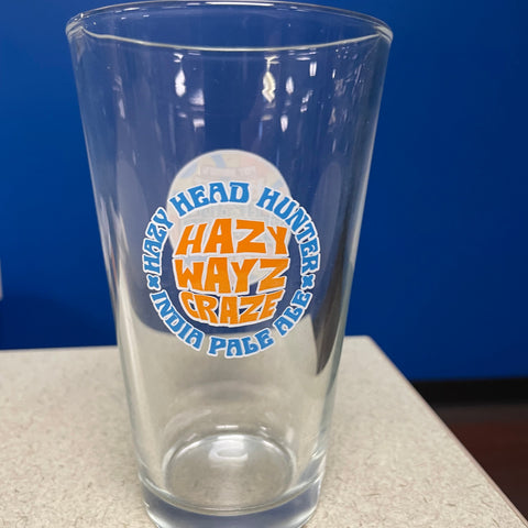 Hazy Head Hunter Pint Glass